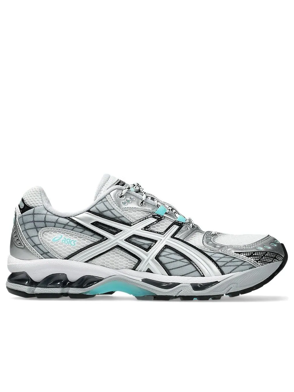 Asics Gel-Nimbus 10.1 'White Piedmont Grey Aqua' — изображение 2 из 7, белый/серый/голубой