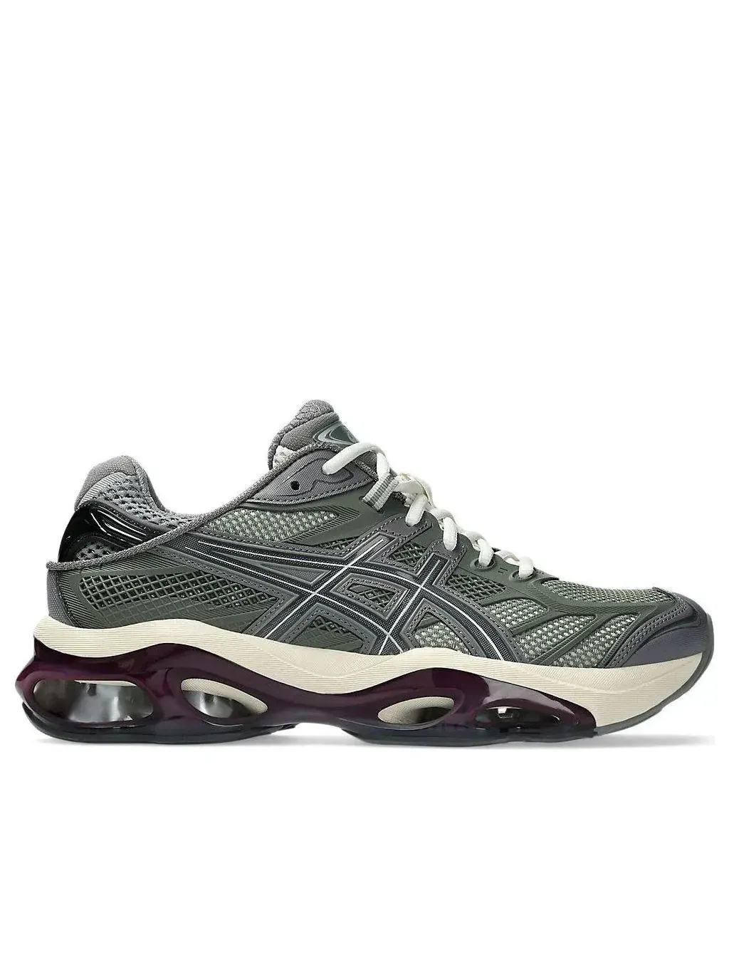 Кроссовки ASICS Gel-Kinetic 2.0 'Lichen Green Beniimo Purple' 1203A678-300 — изображение 2 из 7, зеленый