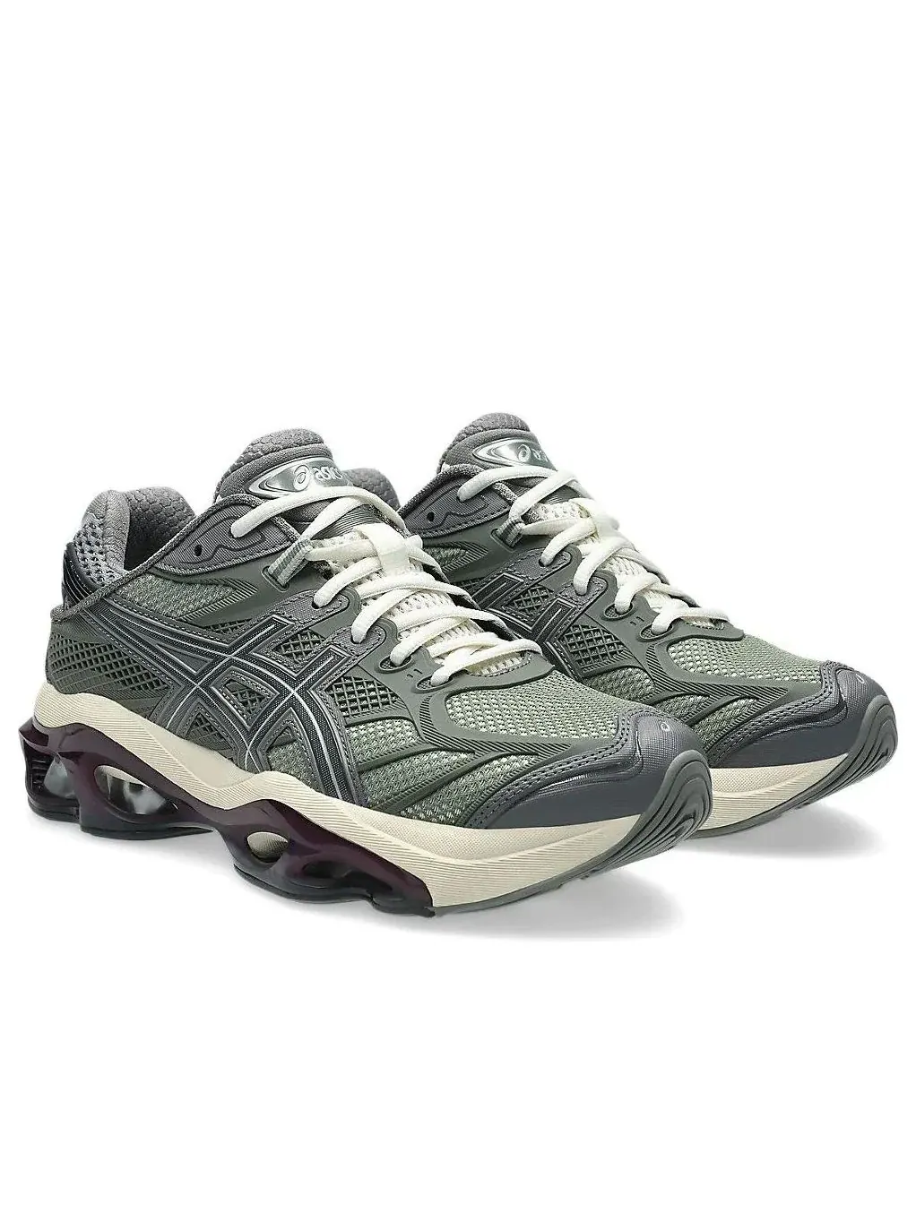 Кроссовки ASICS Gel-Kinetic 2.0 'Lichen Green Beniimo Purple' 1203A678-300 — изображение 3 из 7, зеленый