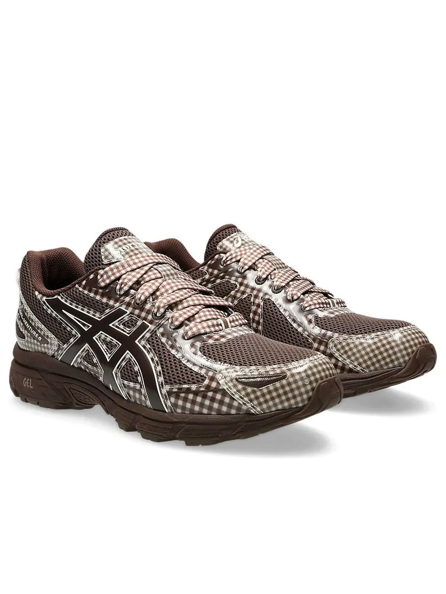 Кроссовки ASICS x Story mfg. Gel-Venture 6 'Reddish Brown Gingham' — изображение 3 из 7, коричневый