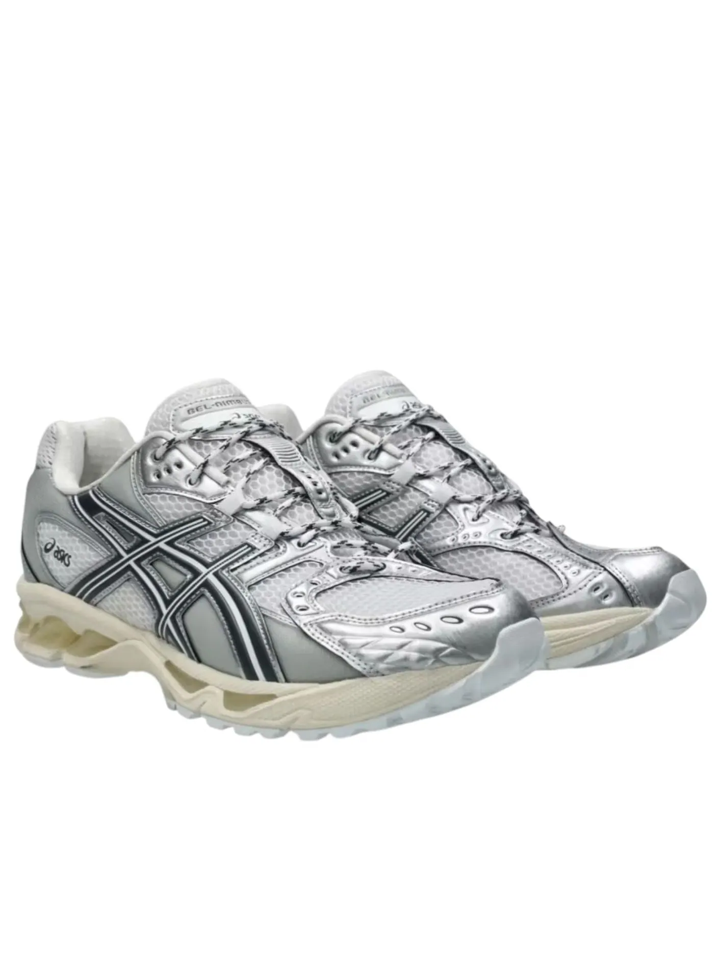 Кроссовки ASICS Gel-Nimbus 10.1 'Silver Metallic' — изображение 2 из 7, серебряный