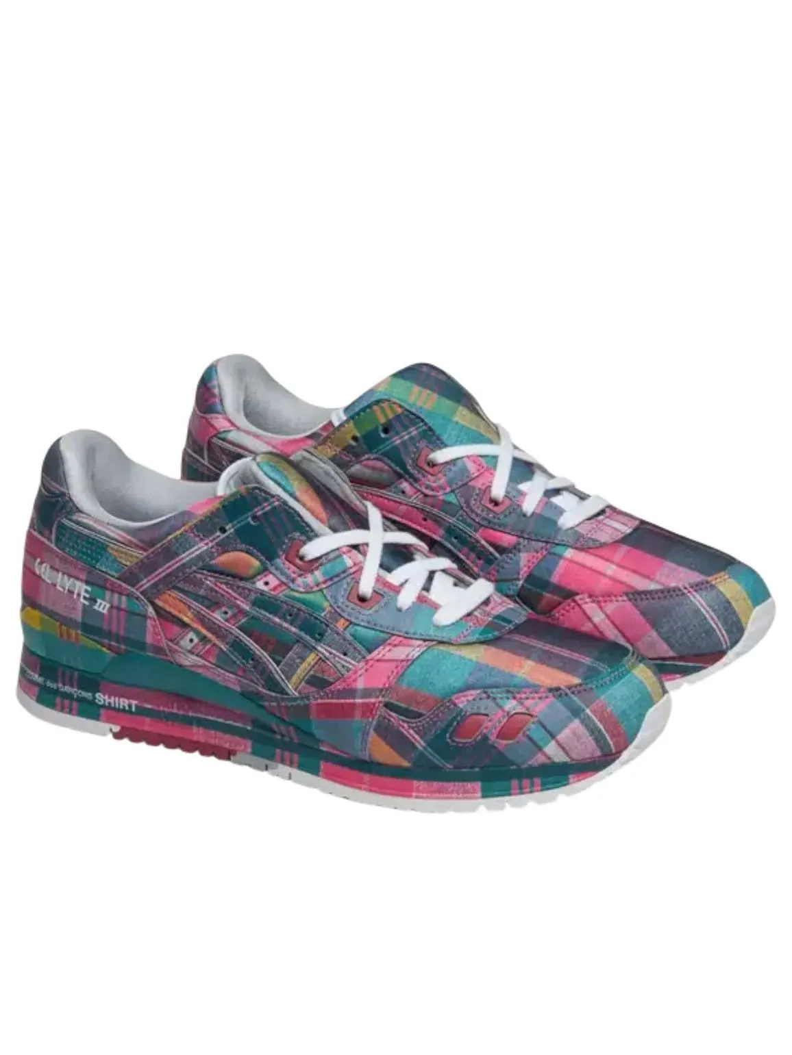 РУБАШКА Asics x COMME des GARCONS Gel-Lyte III '07 Remastered 'Pink Plaid' — изображение 2 из 5, мульти