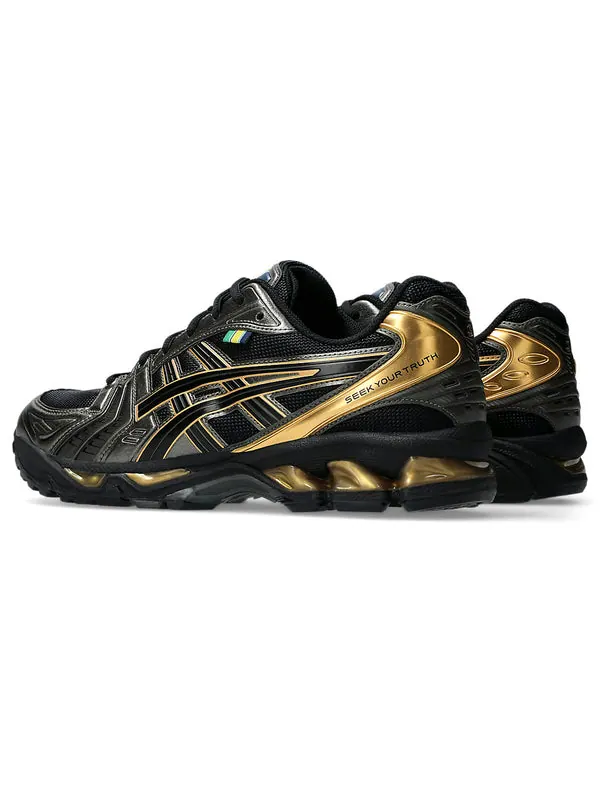 Кроссовки x senna gel-kayano 14 'black pure gold' Asics — изображение 4 из 4, черный/золотистый