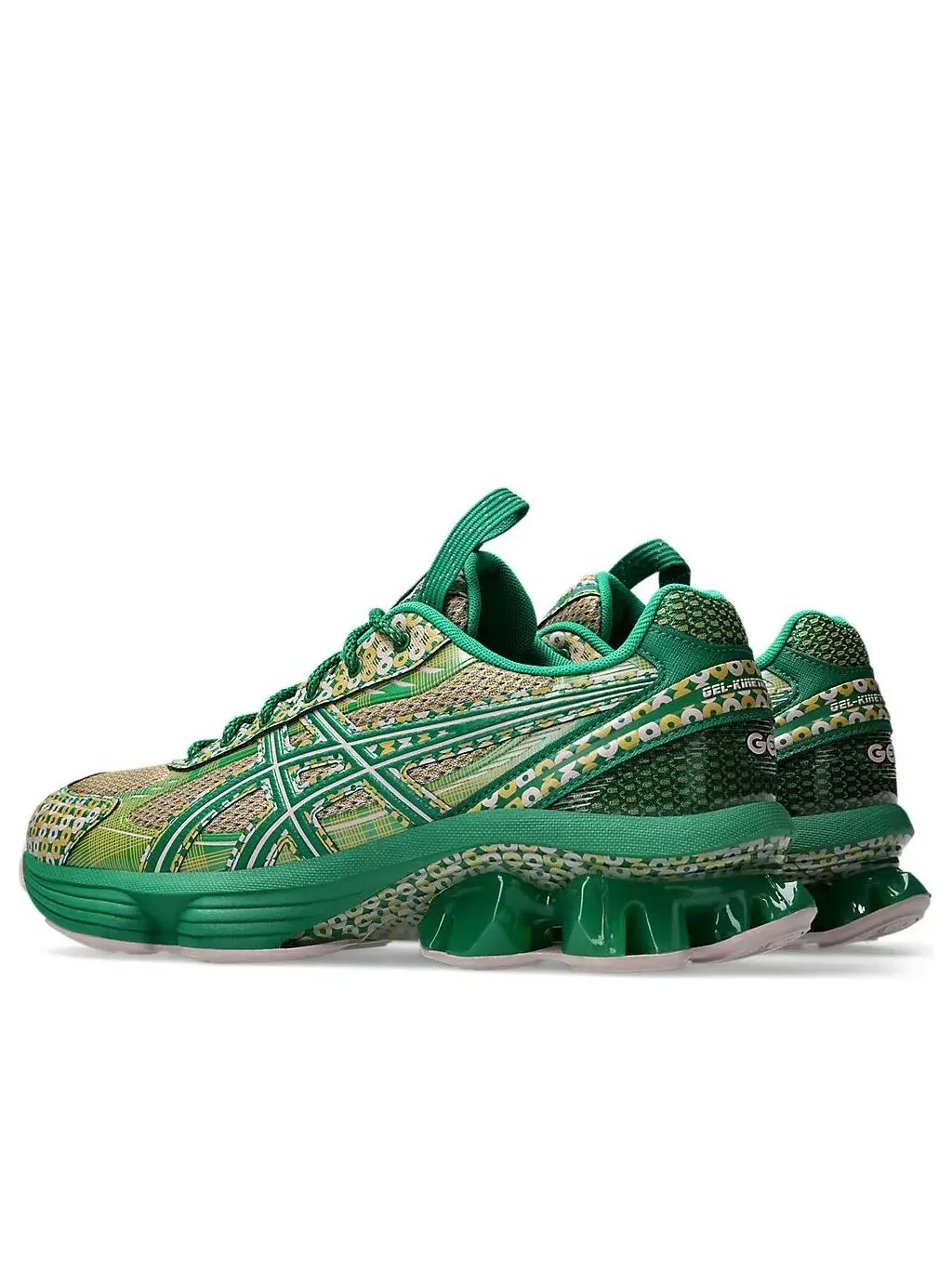 Кроссовки ASICS x Kiko Kostadinov Gel-Kinetic Fluent US7-S 'Watershed Rose Kale' — изображение 4 из 7, зеленый