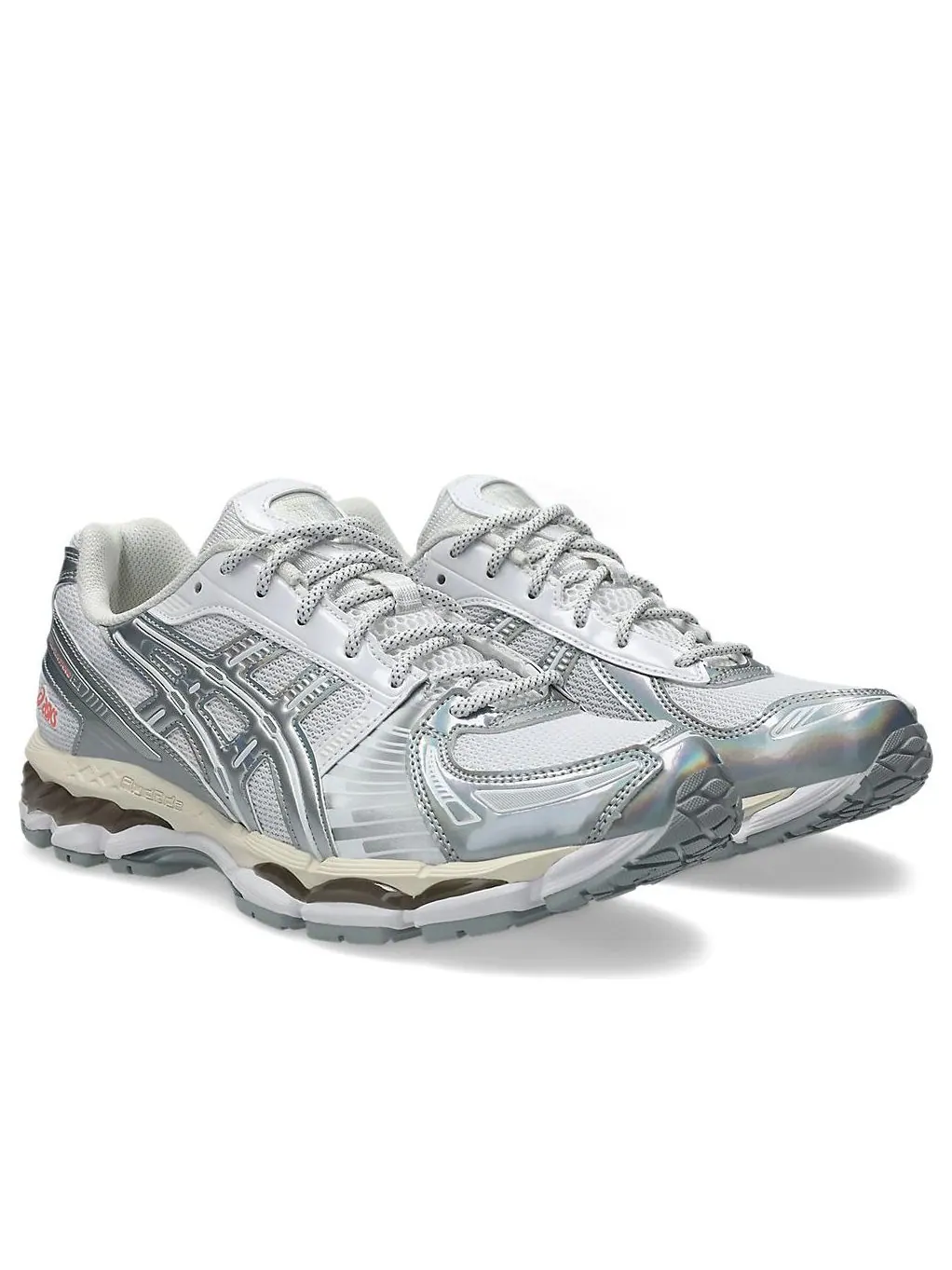 Кроссовки Asics Gel-Kayano 12.1 'Holiday Pack - Cream Pure Silver' — изображение 2 из 6, кремовый/серебристый