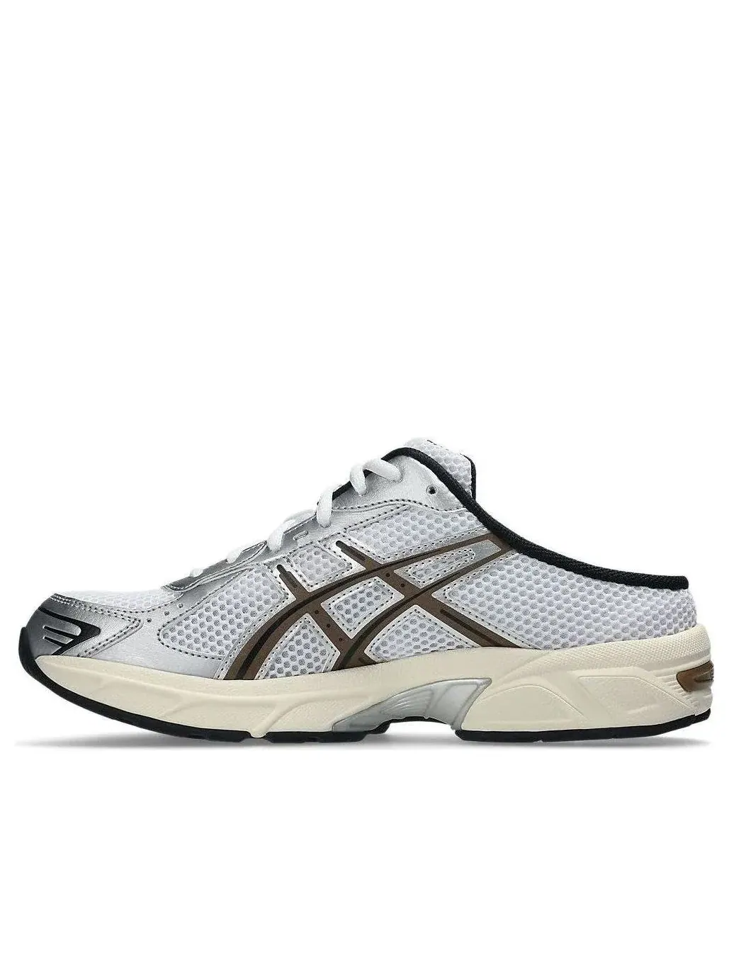 Мужские шлепанцы-мюли с закрытым мысом Gel-1130 White Black ASICS — изображение 1 из 7, белый