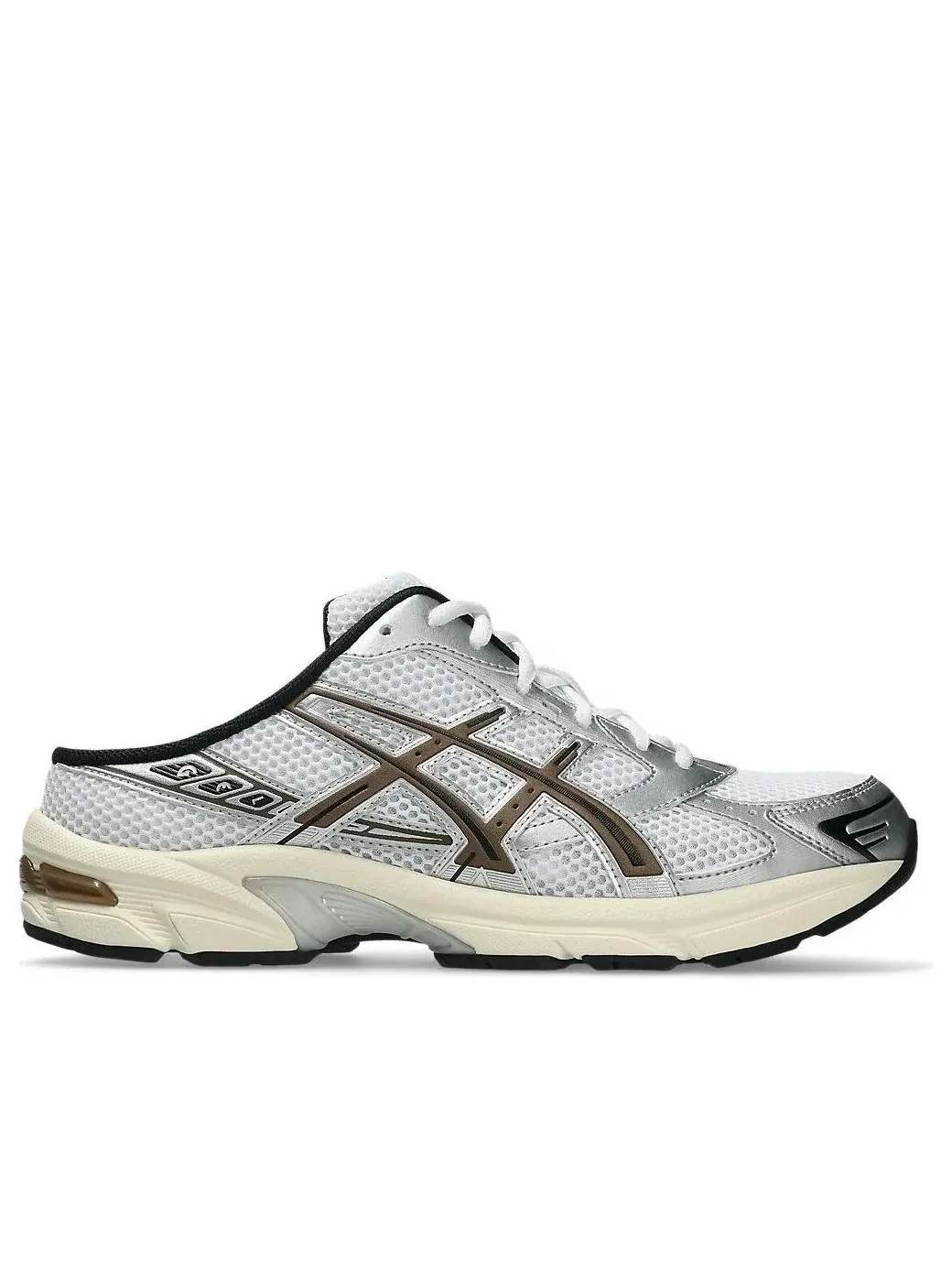 Мужские шлепанцы-мюли с закрытым мысом Gel-1130 White Black ASICS — изображение 2 из 7, белый