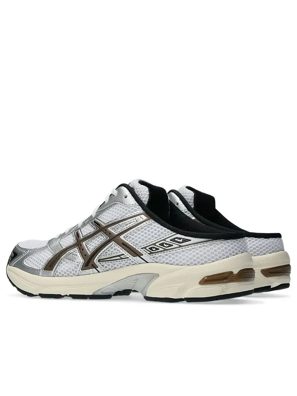 Мужские шлепанцы-мюли с закрытым мысом Gel-1130 White Black ASICS — изображение 4 из 7, белый