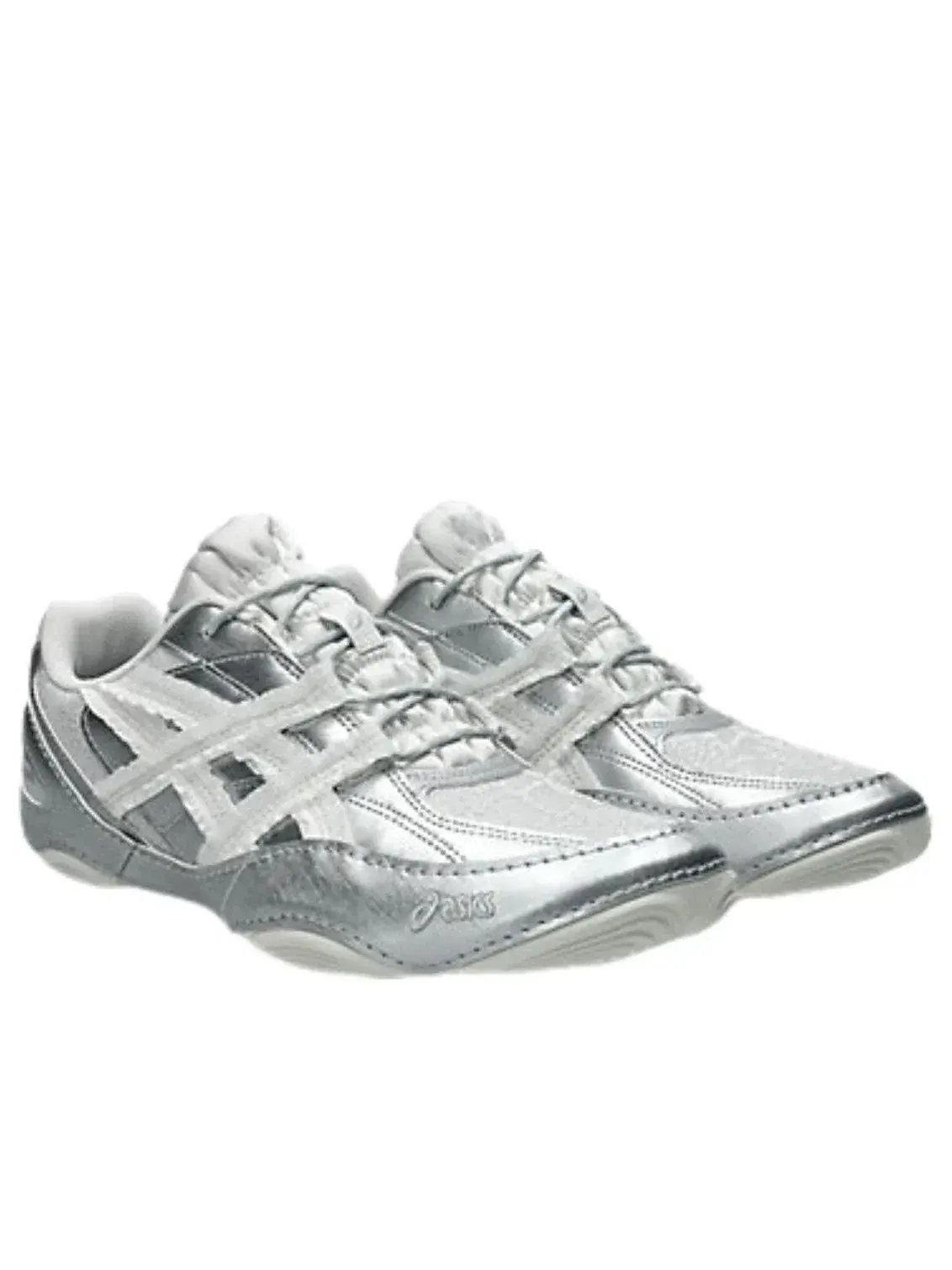 Мужские кроссовки с низким верхом Hypersync White Pure Silver ASICS — изображение 3 из 6, серебряный