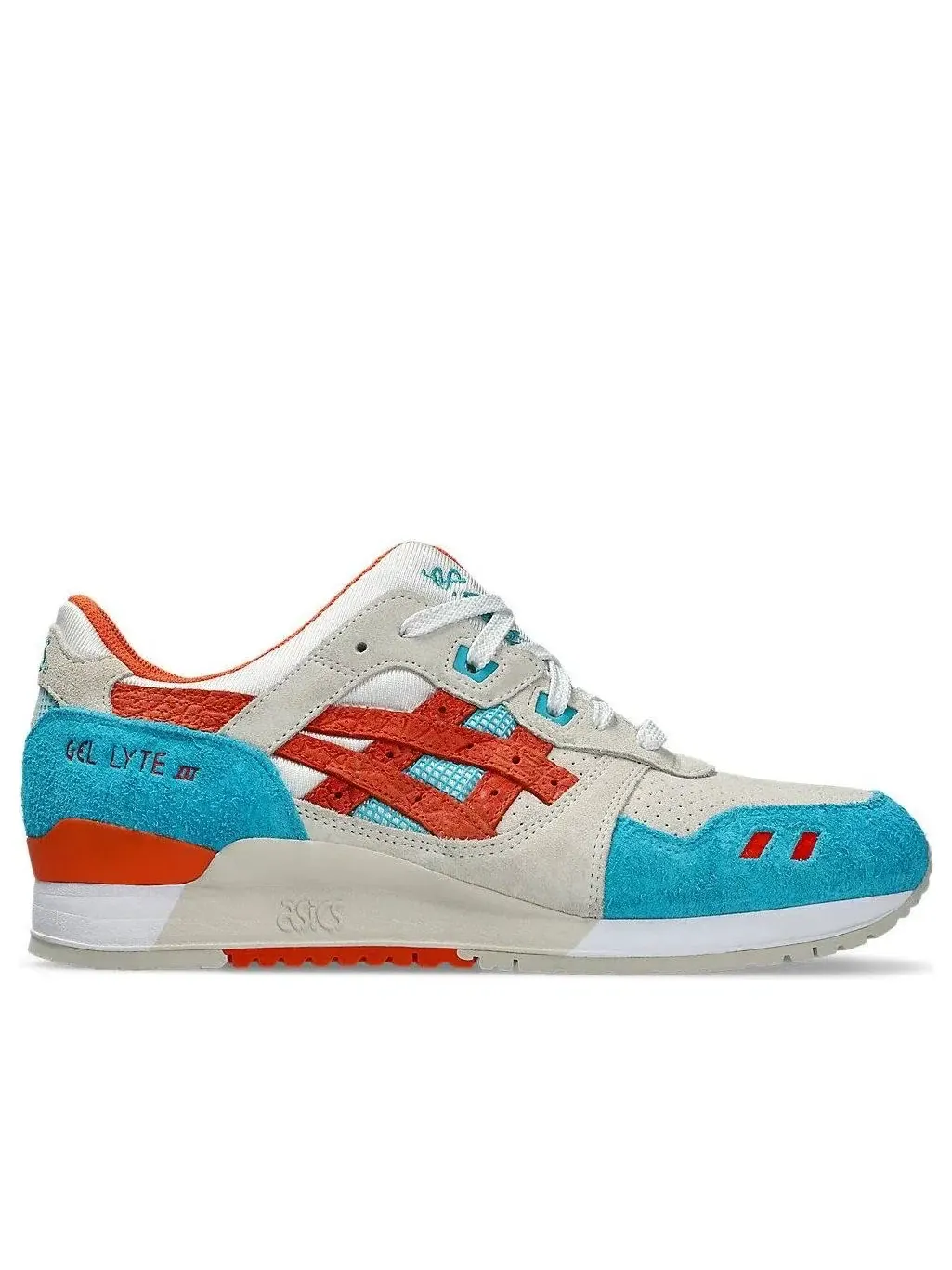 Мужские кроссовки с замшевым верхом Gel-Lyte III ASICS — изображение 2 из 7, бежевый
