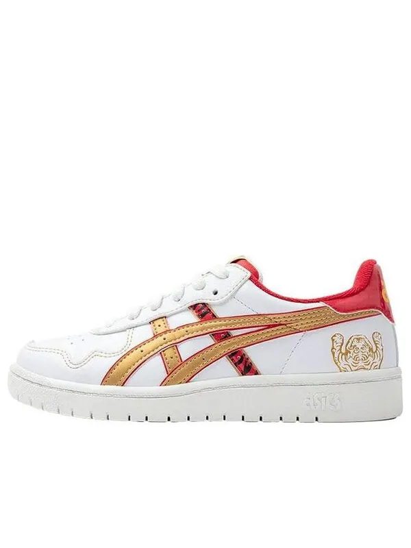 Кроссовки японские кроссовки туфли Asics — изображение 1 из 4, белый/золотистый/красный
