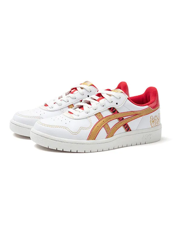 Кроссовки японские кроссовки туфли Asics — изображение 2 из 4, белый/золотистый/красный