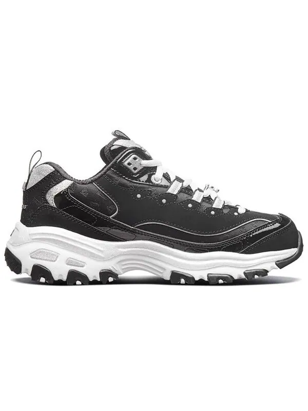Кроссовки d'lites running shoes black/white/gray Skechers — изображение 2 из 4, черный/белый/серый