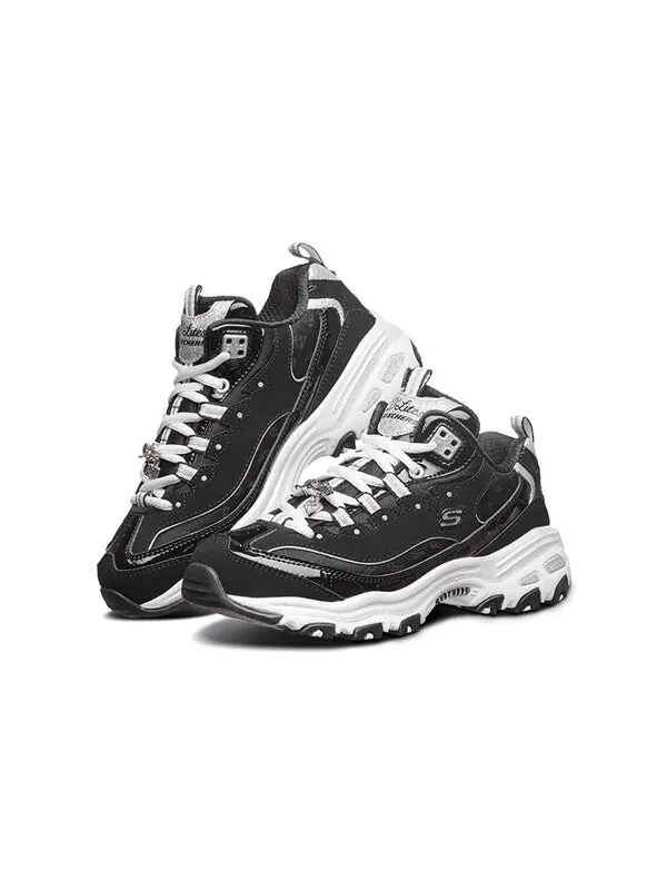 Кроссовки d'lites running shoes black/white/gray Skechers — изображение 3 из 4, черный/белый/серый
