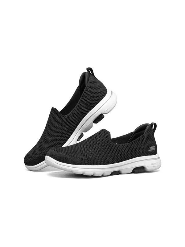 Тапочки go walk 5 loafers 'black' Skechers — изображение 3 из 4, черный