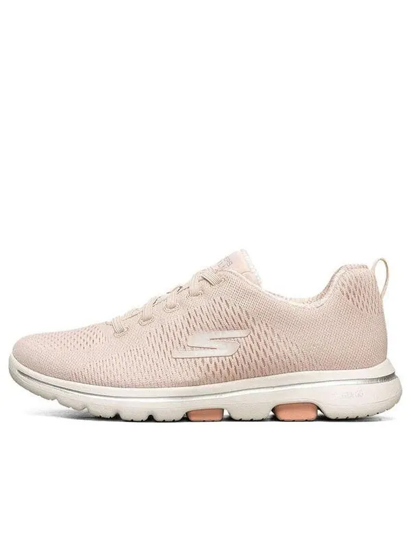 Кроссовки go walk 5 low-top 'light pink beige' Skechers — изображение 1 из 4, розовый