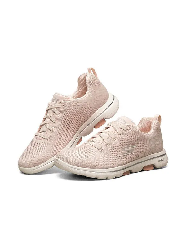 Кроссовки go walk 5 low-top 'light pink beige' Skechers — изображение 3 из 4, розовый