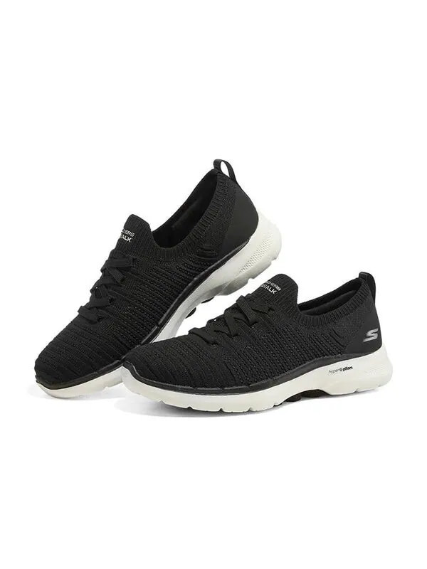 Кроссовки go walk 6 low top black Skechers — изображение 3 из 4, черный