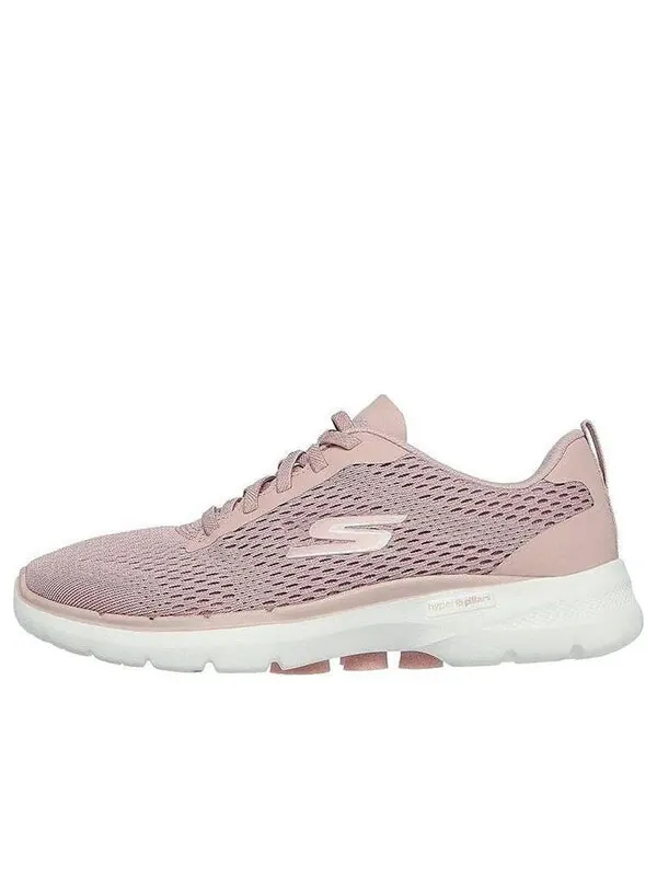 Кроссовки go walk 6 'pink' Skechers — изображение 1 из 4, розовый