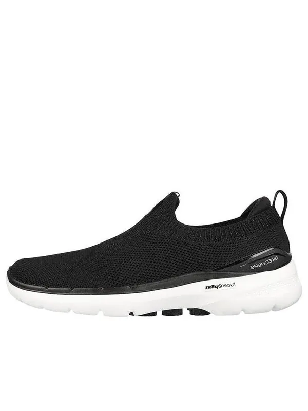 Кроссовки go walk 6 'black' Skechers — изображение 1 из 4, черный/белый