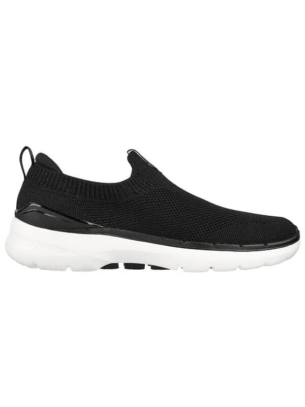Кроссовки go walk 6 'black' Skechers — изображение 2 из 4, черный/белый