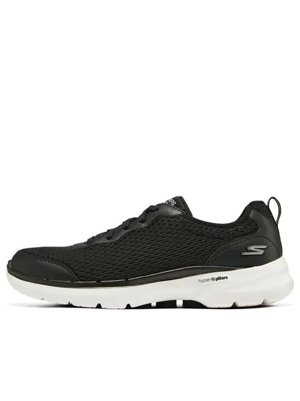 Кроссовки go walk 6 'black white' Skechers — изображение 1 из 4, черный/белый
