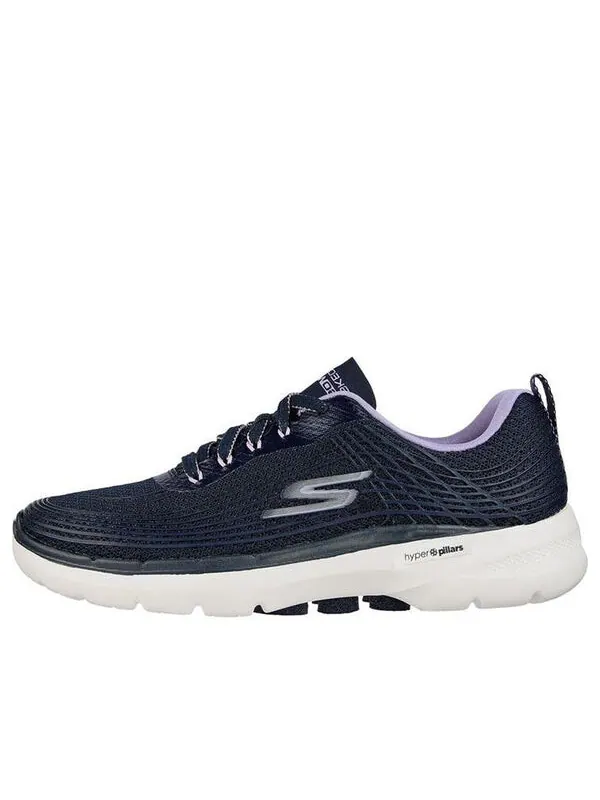 Кроссовки go walk 6 'black purple' Skechers — изображение 1 из 4, синий