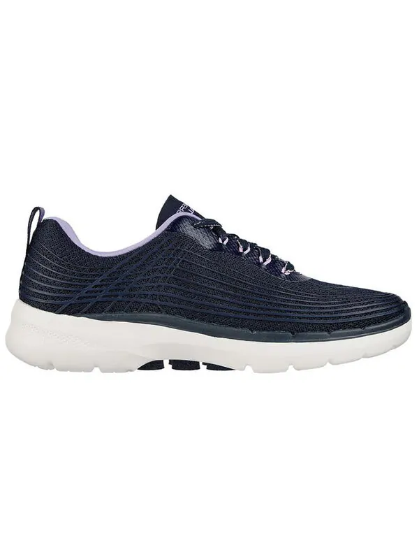 Кроссовки go walk 6 'black purple' Skechers — изображение 2 из 4, синий