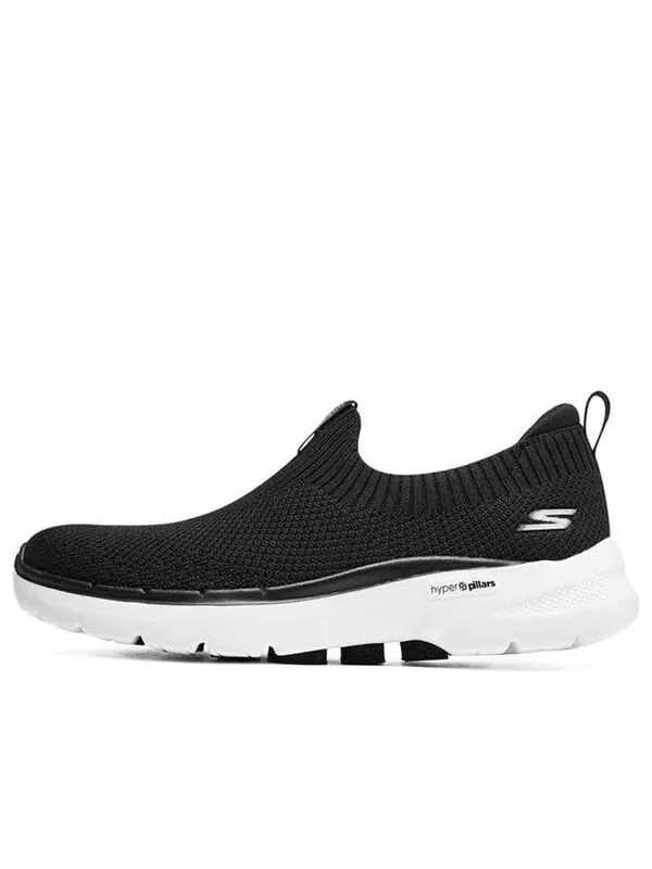 Кроссовки go walk 6 'black white' Skechers — изображение 1 из 4, черный/белый