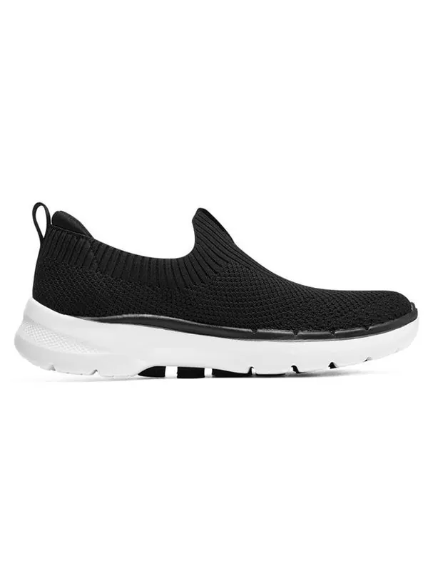 Кроссовки go walk 6 'black white' Skechers — изображение 2 из 4, черный/белый