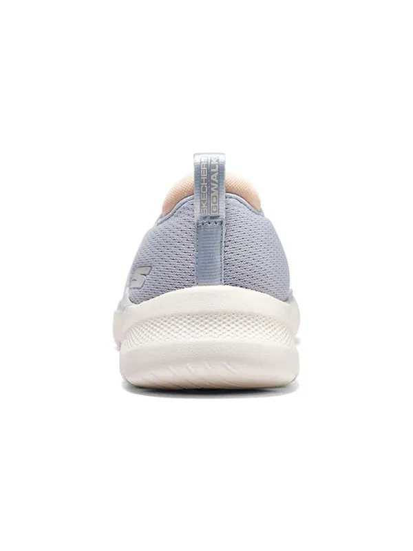Кроссовки go walk 6 slip in fabulous view 'light grey pink' Skechers — изображение 3 из 4, светлый серый/розовый
