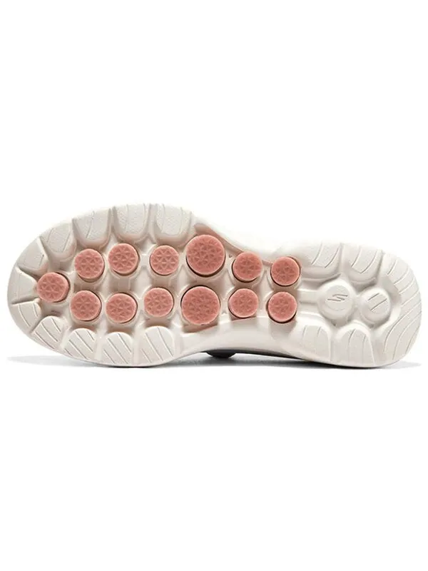 Кроссовки go walk 6 slip in fabulous view 'light grey pink' Skechers — изображение 4 из 4, светлый серый/розовый