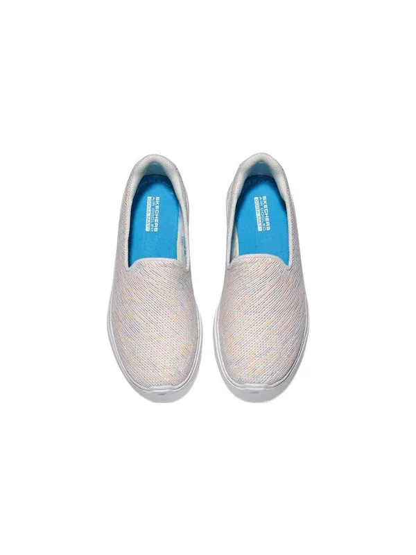 Кроссовки go walk 6 'multicolor' Skechers — изображение 3 из 4, белый/серый/оранжевый