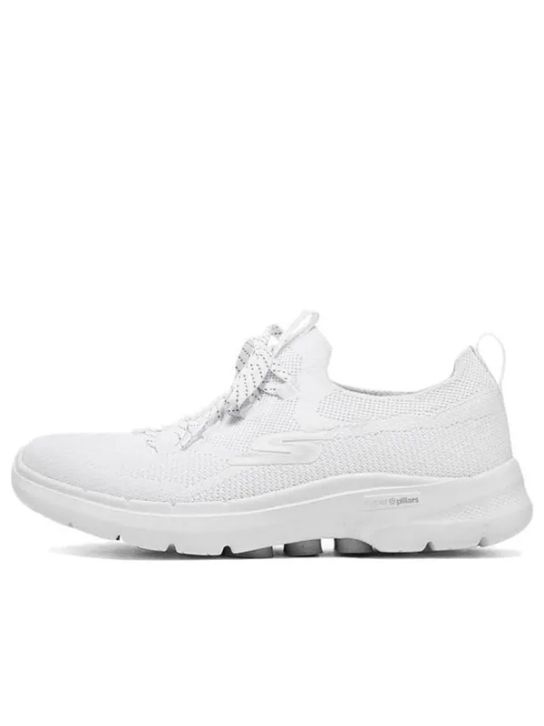 Кроссовки go walk radiant summer 'white silver' Skechers — изображение 1 из 4, белый/серебристый
