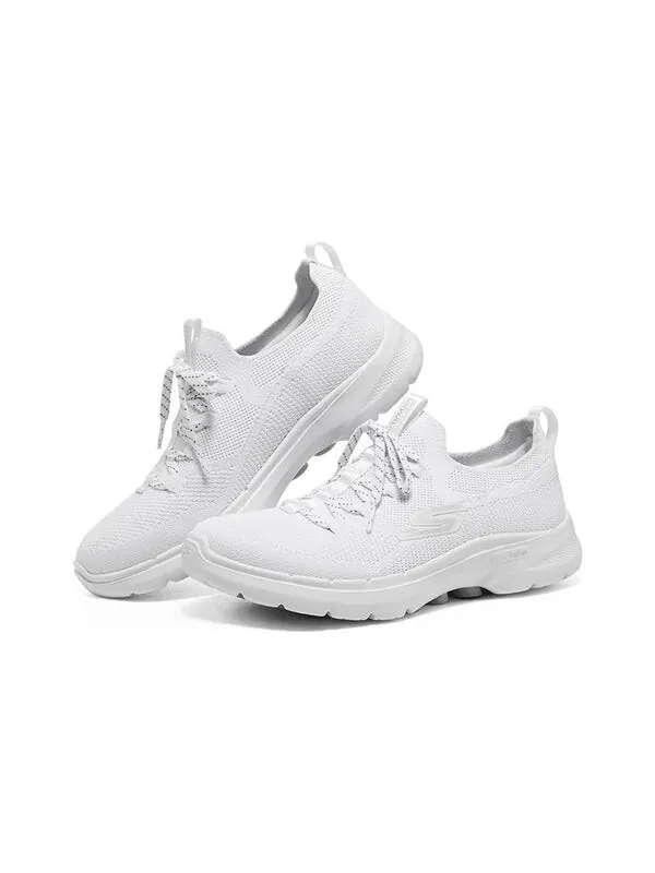 Кроссовки go walk radiant summer 'white silver' Skechers — изображение 3 из 4, белый/серебристый