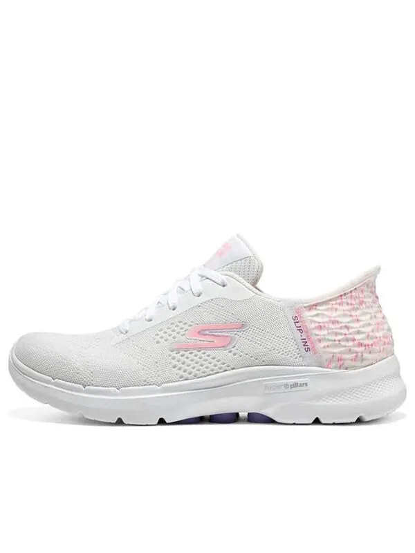 Кроссовки go walk 'white pink' Skechers — изображение 1 из 4, белый/розовый