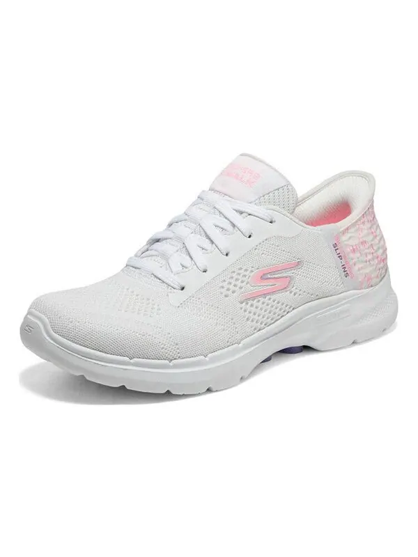 Кроссовки go walk 'white pink' Skechers — изображение 2 из 4, белый/розовый