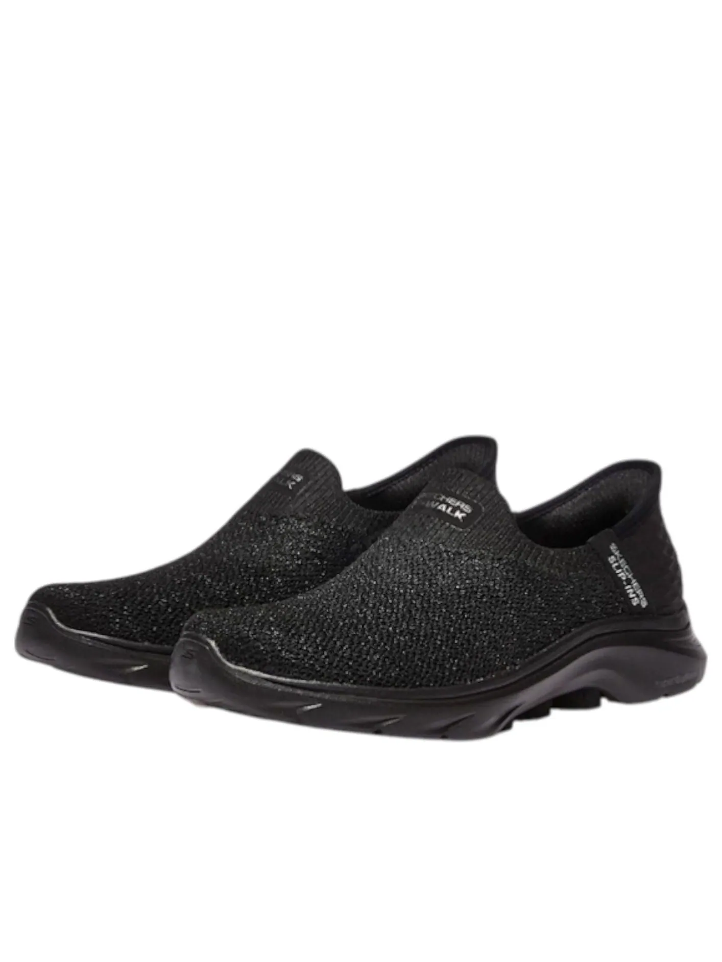 Кроссовки (WMNS) Skechers Go Walk 7 Slip Ins 'Black' — изображение 2 из 5, черный
