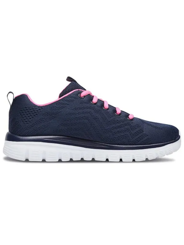 Кроссовки graceful get connected blue/white/pink Skechers — изображение 2 из 4, синий