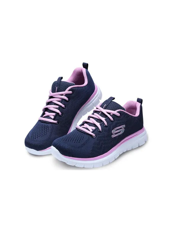 Кроссовки graceful get connected running shoes blue/pink/white Skechers — изображение 3 из 4, мульти