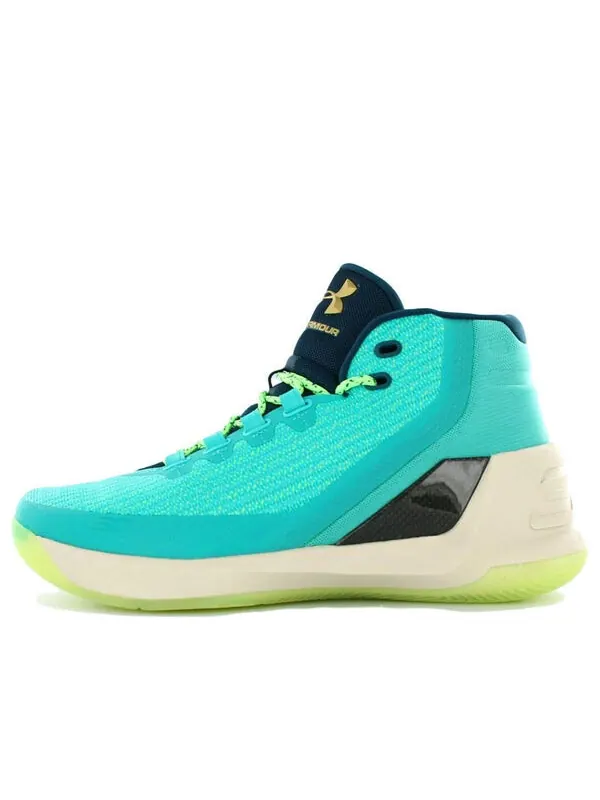 Кроссовки curry 3 'reign water' Under Armour — изображение 1 из 4, зеленый