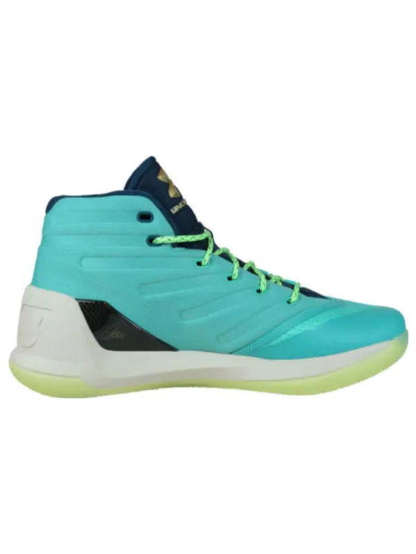 Кроссовки curry 3 'reign water' Under Armour — изображение 2 из 4, зеленый