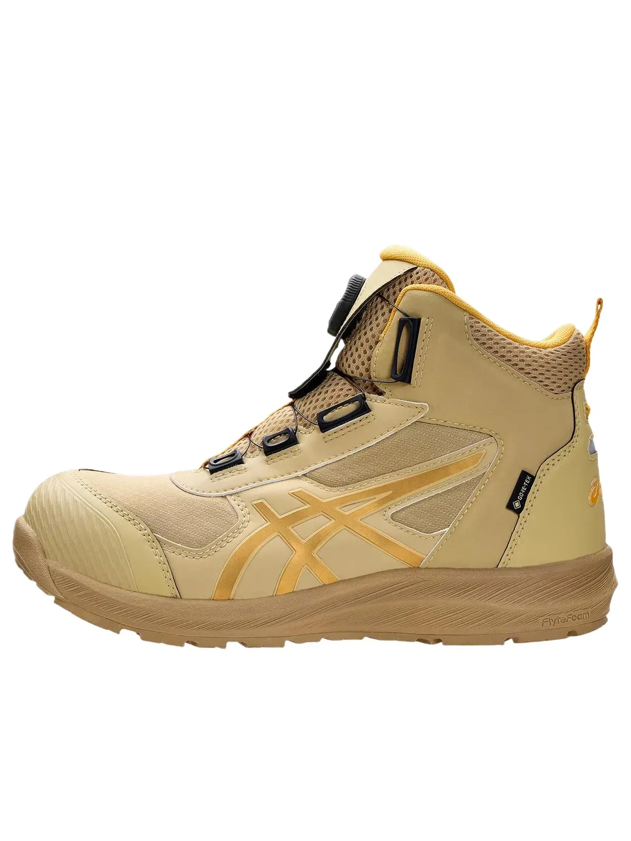 Мужские кроссовки с высоким верхом Winjob CP6 S3 Gore Tex Boa 2E Wide ASICS — изображение 1 из 7, бежевый