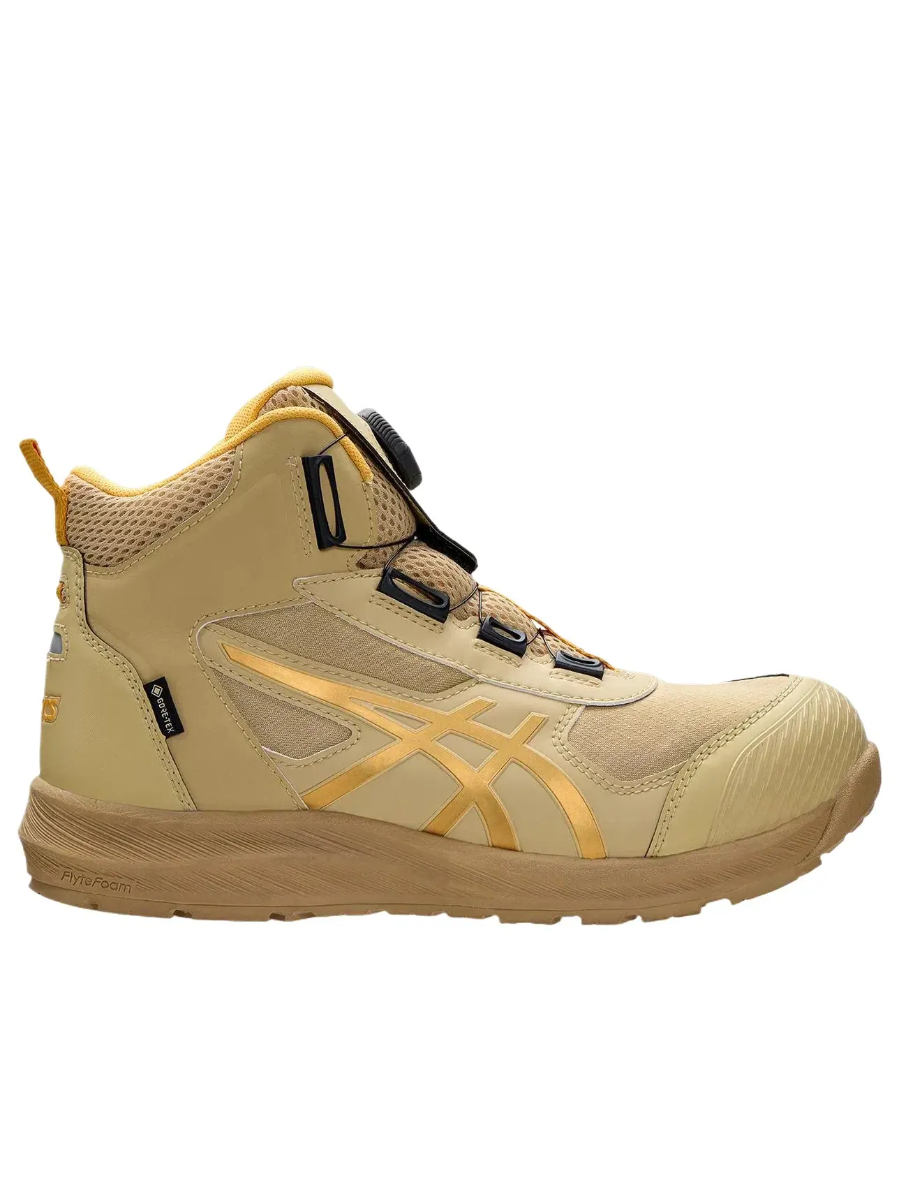 Мужские кроссовки с высоким верхом Winjob CP6 S3 Gore Tex Boa 2E Wide ASICS — изображение 2 из 7, бежевый
