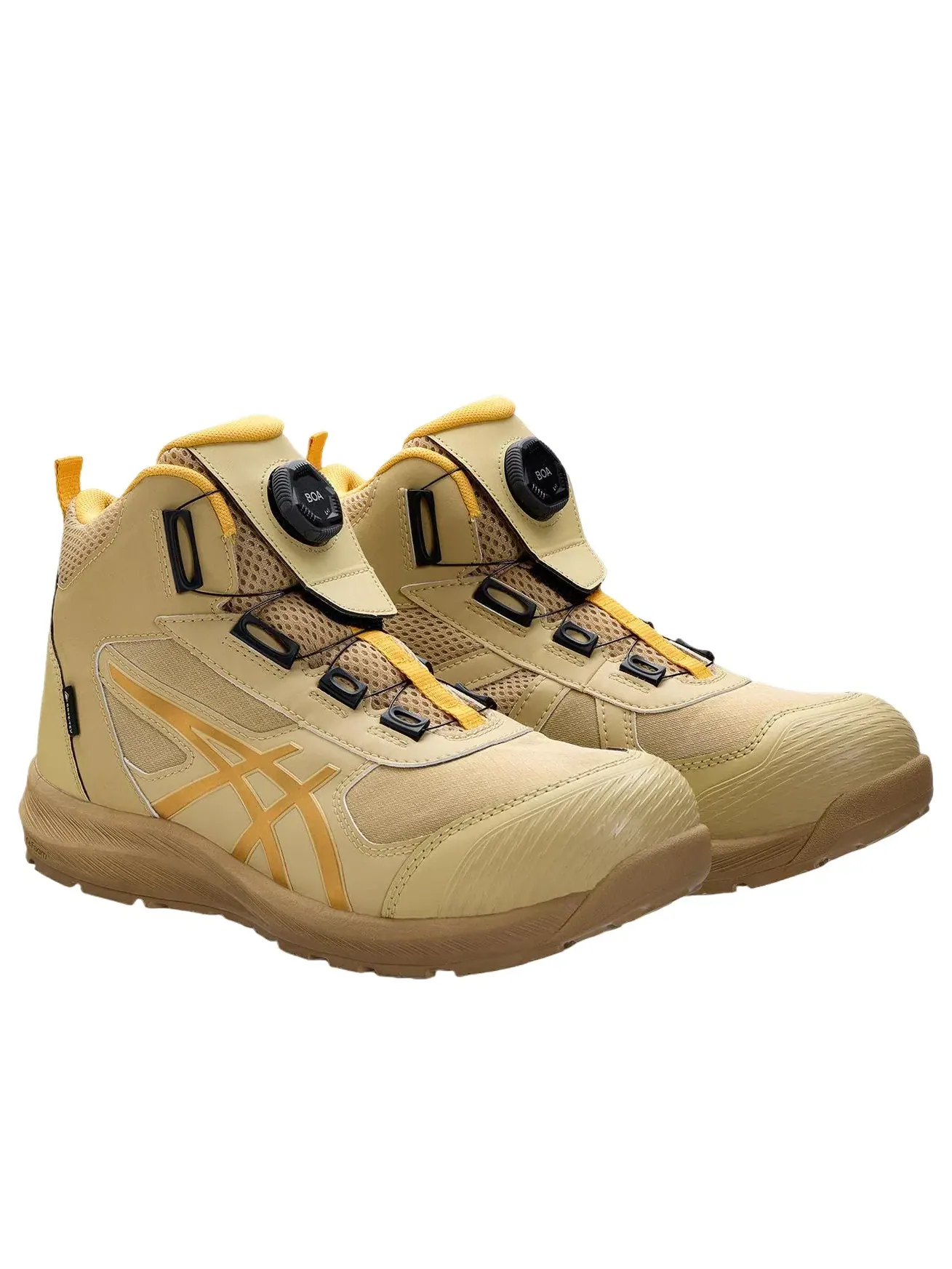 Мужские кроссовки с высоким верхом Winjob CP6 S3 Gore Tex Boa 2E Wide ASICS — изображение 3 из 7, бежевый