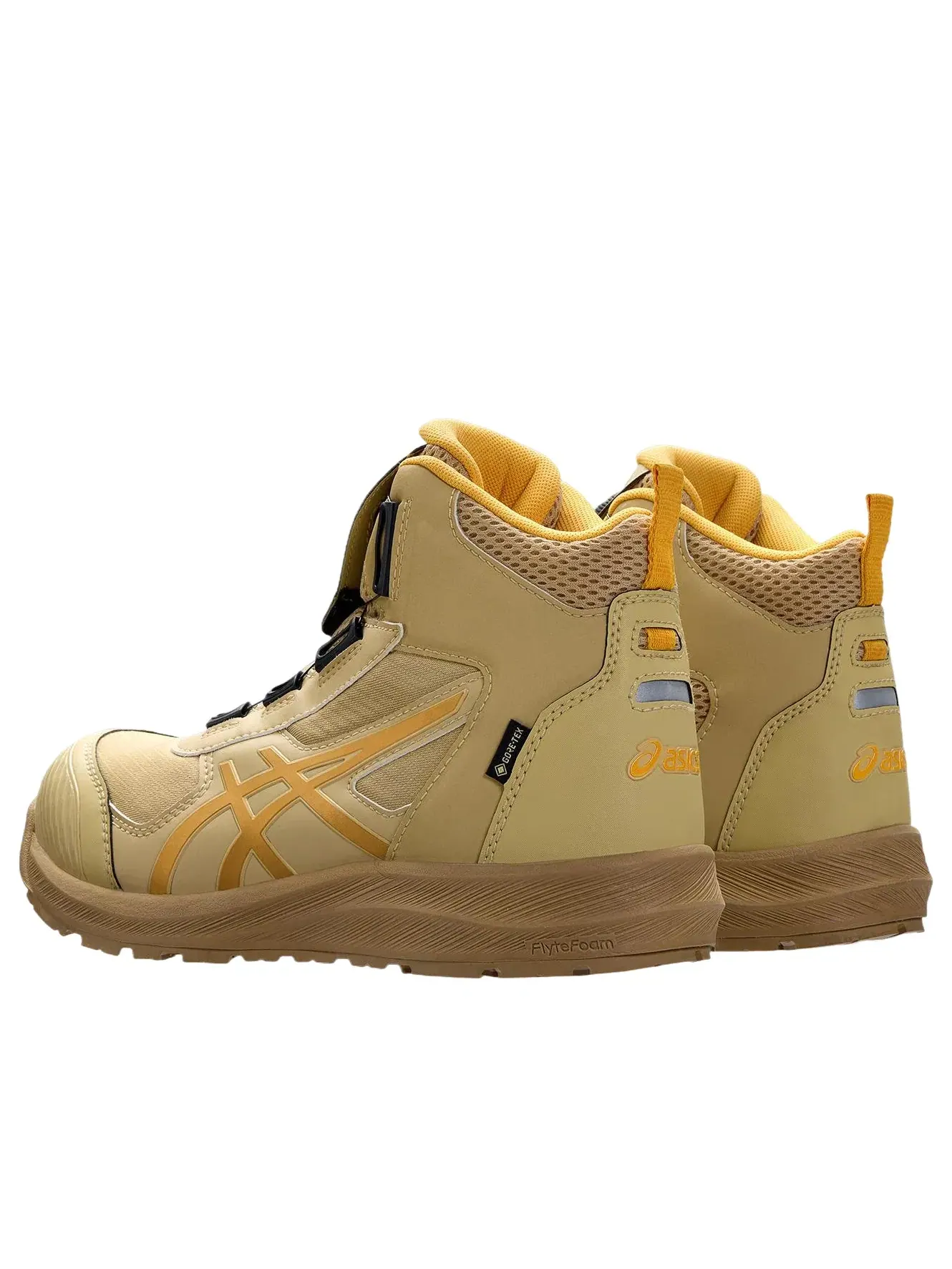 Мужские кроссовки с высоким верхом Winjob CP6 S3 Gore Tex Boa 2E Wide ASICS — изображение 4 из 7, бежевый