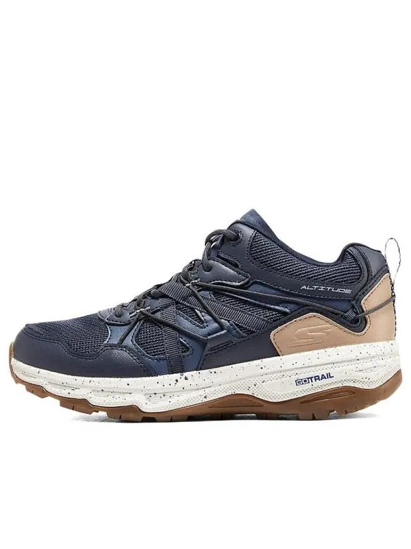 Кроссовки go run trail altitude 'navy blue brown' Skechers — изображение 1 из 4, темно-синий синий