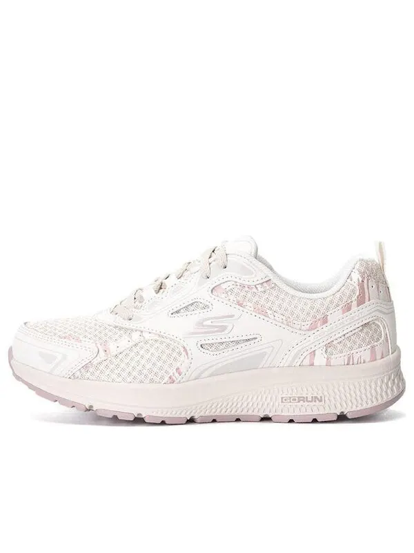 Кроссовки go run consistent 'white' Skechers — изображение 1 из 4, розовый/белый