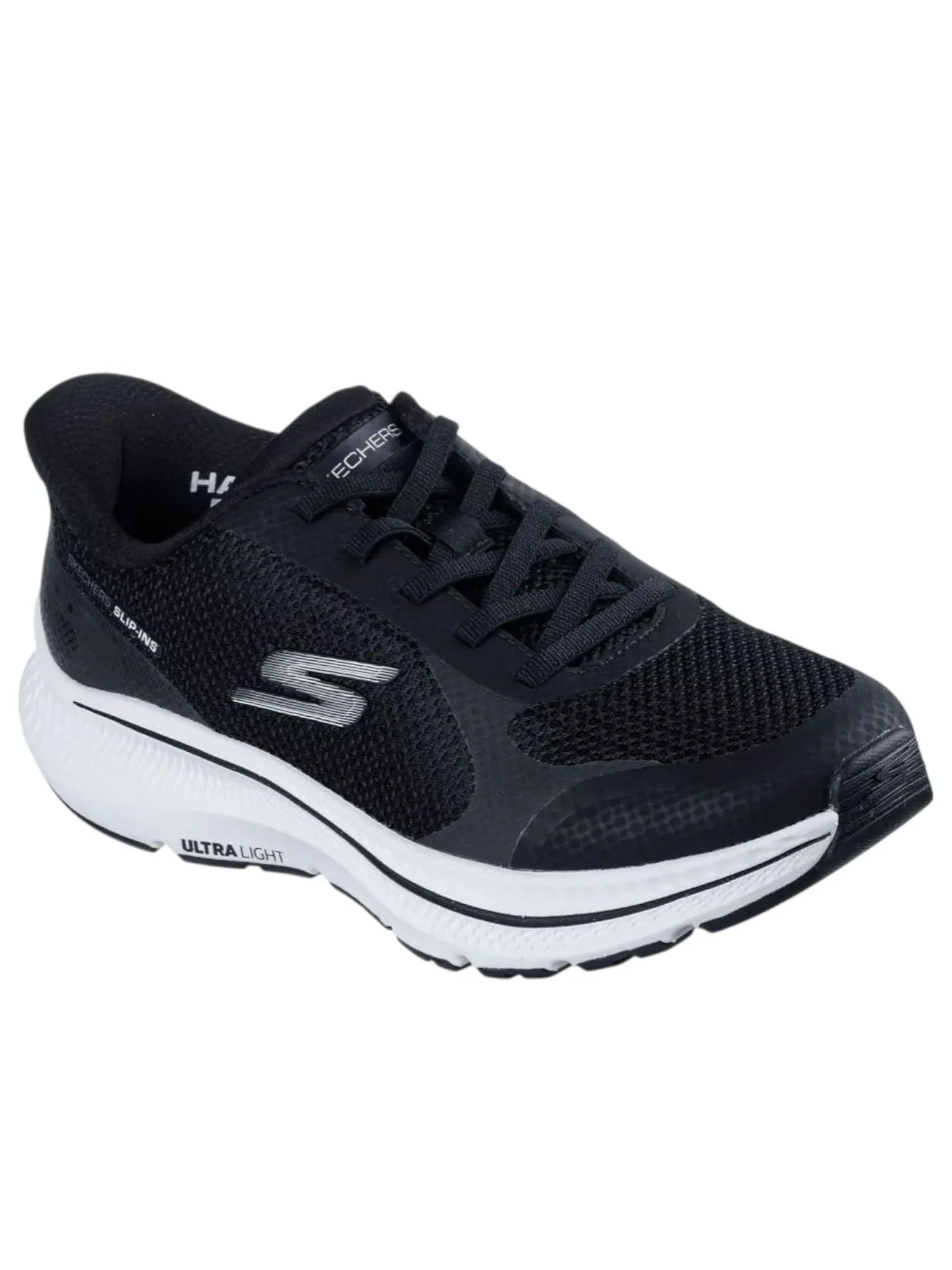 Кроссовки (WMNS) Skechers Go Run Consistent 2.0 Slip Ins 'Black White' — изображение 2 из 5, черный