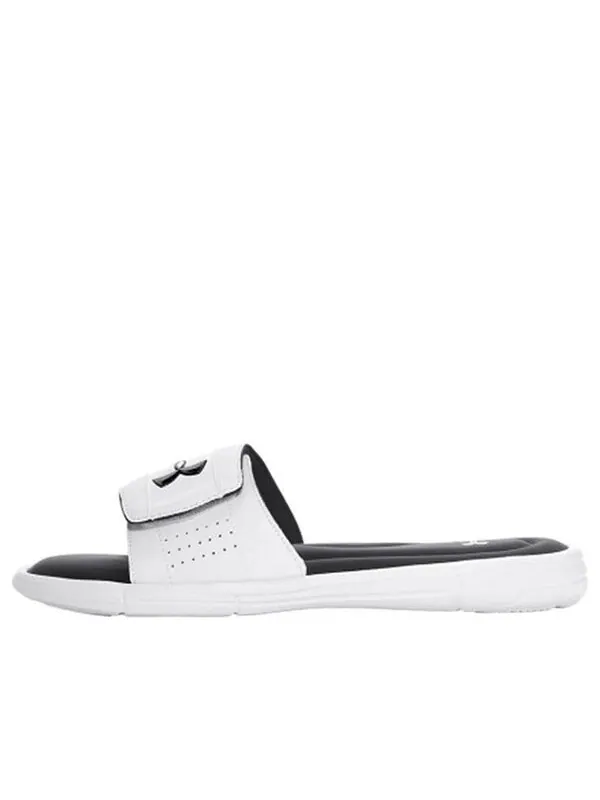 Тапочки ignite 5 slide 'white black' Under Armour
